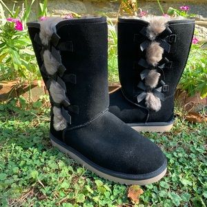 🦋 NWOT Koolaburra by Ugg Black Suede Boots - 11